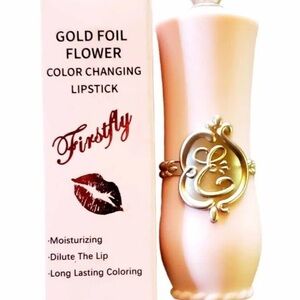 Gold Foil Flower Color Changing Lipstick 05